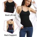 Women Shapewear Camisole for Women Tummy Control Built in Bra Tank Top with Adjustable Spaghetti Strap Compression Vest Cami: 3 - 5 Days Free Delivery Only UK - Image 6