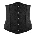 Voltsify Underbust Vintage Lace-up Boned Jacquard Waist Clincher: 3 - 5 Days Free Delivery Only UK