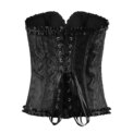 Voltsify Vintage Renaissance Lace-up Boned Jacquard Corset: 3 - 5 Days Free Delivery Only UK - Image 2
