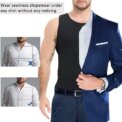 Men Compression Shirts Men sleeveless Tank Top Slimming Undershirt Body Shaper Workout Gym Vest Base Layer Athletic Tee Shirts: 3 - 5 Days Free Delivery Only UK - Image 2