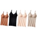 Women Thermal Underwear Lace Tank Tops Breathable Female Vest Bra Padded Camisole Adjustable Strap Sleepwear Nightwear: 3 - 5 Days Free Delivery Only UK