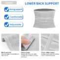 Men Waist Support Belt For Back Pain Waist Trainer Trimmer Belt Gym Waist Protector Weight Lifting Sport Body Shaper Corset Faja: 3 - 5 Days Free Delivery Only UK - Image 4