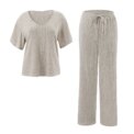 Voltsify 2-Piece Casual Loungewear Set Pyjamas: 3 - 5 Days Free Delivery Only UK - Image 2