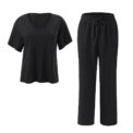 Voltsify 2-Piece Casual Loungewear Set Pyjamas: 3 - 5 Days Free Delivery Only UK