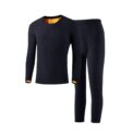 Modishion new men's winter thermal underwear set comfortable warm plus velvet high elastic sports underwear two-piece set: 3 - 5 Days Free Delivery Only UK - Image 5
