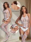 Women's Sexy Lingerie Babydoll Sleepwear Underwear Lace Nightwear Dress G-String Body Suit Sexy Uniform Bodystocking: 3 - 5 Days Free Delivery Only UK - Image 4