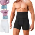 Men Tummy Control Shorts Body Shaper Compression High Waist Slimming Underwear Seamless Belly Girdle Boxer Briefs Weight: 3 - 5 Days Free Delivery Only UK