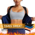 Women's Sleeveless Sauna Suit Zipper Waist Trainer Vest Sweat Tank Top Shaper Tummy Control for Weight Loss Ladies Gym Clothing: 3 - 5 Days Free Delivery Only UK - Image 4