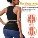 Women's Sleeveless Sauna Suit Zipper Waist Trainer Vest Sweat Tank Top Shaper Tummy Control for Weight Loss Ladies Gym Clothing: 3 - 5 Days Free Delivery Only UK - Image 2