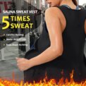 Women's Sleeveless Sauna Suit Zipper Waist Trainer Vest Sweat Tank Top Shaper Tummy Control for Weight Loss Ladies Gym Clothing: 3 - 5 Days Free Delivery Only UK - Image 5