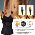 Women's Waist Trainer Sauna Sweat Vest Corset Body Shaper Neoprene Shapewear Gym Workout Tank Top Black Slimming Top with Zipper: 3 - 5 Days Free Delivery Only UK - Image 6