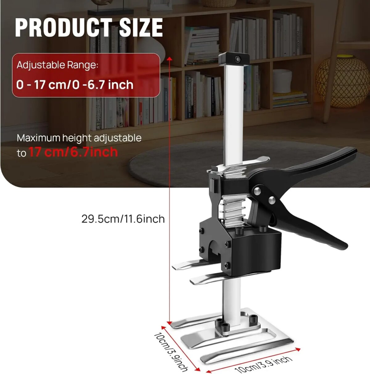 Lifting Tool Labor-Saving Arm Jack Door Panel Drywall Lifting Cabinet Board Lifter Tile Height Adjuster Elevator Tools 2PCS: 3 - 5 Days Free Delivery Only UK - Image 2