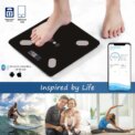Digital Bathroom Scales 180KG Body Weight Weighing Scale LCD Electronic Black: 3 - 5 Days Free Delivery Only UK - Image 4