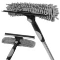 2 in 1 Mop Splicing Rod Rotatable Bathroom Mirror Glass Wiper Adjustable Long Handle Cobweb Duster for Dusting Cleaning Supplies: 3 - 5 Days Free Delivery Only UK - Image 2