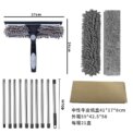 2 in 1 Mop Splicing Rod Rotatable Bathroom Mirror Glass Wiper Adjustable Long Handle Cobweb Duster for Dusting Cleaning Supplies: 3 - 5 Days Free Delivery Only UK - Image 5