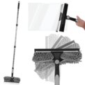 2 in 1 Mop Splicing Rod Rotatable Bathroom Mirror Glass Wiper Adjustable Long Handle Cobweb Duster for Dusting Cleaning Supplies: 3 - 5 Days Free Delivery Only UK - Image 6