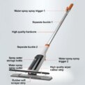 Window Glass Cleaner Mop Double-Sided Window Cleaning Kit Household With Scraper Glass Spray Washer With Extension: 3 - 5 Days Free Delivery only UK - Image 4