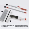 Window Glass Cleaner Mop Double-Sided Window Cleaning Kit Household With Scraper Glass Spray Washer With Extension: 3 - 5 Days Free Delivery only UK - Image 3