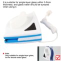 3-8MM Glass Cleaner Plastic Double Side Home Window Glass Cleaning Tool Magnetic Useful Glass Surface Wiper Brush: 3 - 5 Days Free Delivery only UK - Image 2