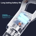 Handheld Putter Vacuum Cleaner With Floor brush Wide-edge NozzleMite Removal Dust Removal Floor Cleaning Sofa USB Charging - Image 3