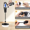 All Purpose Cordless Power Drill for Drilling, Electric Spin Scrubber Electric Cleaning Brush for Cleaning with Li-Ion Battery: 3 - 5 Days Free Delivery only UK - Image 3