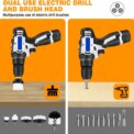 All Purpose Cordless Power Drill for Drilling, Electric Spin Scrubber Electric Cleaning Brush for Cleaning with Li-Ion Battery: 3 - 5 Days Free Delivery only UK - Image 6