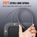 SucceBuy Drain Auger 25Ft Manual-feeding Plumbing Snake w/ Drill Attachment Drain Clog Remover Toilet Sewer Pipe Dredge for Home: 3 - 5 Days Free Delivery only UK - Image 3