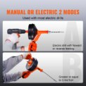 SucceBuy Drain Auger 25Ft Manual-feeding Plumbing Snake w/ Drill Attachment Drain Clog Remover Toilet Sewer Pipe Dredge for Home: 3 - 5 Days Free Delivery only UK - Image 4