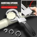 Multi Functional Adjustable Water Pipe Wrench Bathroom Faucet Circular Arc Toothed Wrench Manual Maintenance Kit: 3 - 5 Days Free Delivery only UK - Image 6