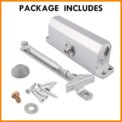 40-65KG Heavy Duty fire rated Overhead Door Closer Opener Adjustable Soft Close: 3 - 5 Days Free Delivery only UK - Image 2