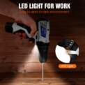 12V Cordless Drill Combo Cutter Electric Screwdriver Kit, 2 Variable Speed 18 + 1 Torque Setting, 23 Drill/Screwdriver Bits: 3 - 5 Days Free Delivery only UK - Image 2