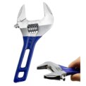 8” Short Handle Spanner Adjustable Wrench with 55 mm Wide Jaw Opening for Plumbing Auto Repair Home Maintenance: 3 - 5 Days Free Delivery only UK
