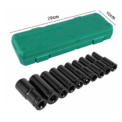[UK Stock] 10pc Wrench Sleeve Electric wrench socket 1/2 inch 12.5mm Square Head Impact Socket Set Wrench Head Tire Removal Tool: 3 - 5 Days Free Delivery only UK - Image 2