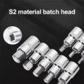46PCS Ratchet Wrench Tool Set 1/4 Metric Socket Wrench Household Manual Repair Tools for Bike Repair: 3 - 5 Days Free Delivery only UK - Image 4