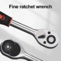 46PCS Ratchet Wrench Tool Set 1/4 Metric Socket Wrench Household Manual Repair Tools for Bike Repair: 3 - 5 Days Free Delivery only UK - Image 3