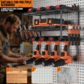 DayPlus 3-Tier Power Tool Storage, Heavy Duty Metal Tools Shelf Organizer Rack for 4 Drill Tools, Toolbox, Screwdrivers, Pliers: 3 - 5 Days Free Delivery only UK - Image 6
