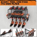 DayPlus 3-Tier Power Tool Storage, Heavy Duty Metal Tools Shelf Organizer Rack for 4 Drill Tools, Toolbox, Screwdrivers, Pliers: 3 - 5 Days Free Delivery only UK - Image 5