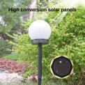 Solar LED Lights Outdoor 3 Pack /6 Pack Solar Globe Powered Garden Light Warm Light for Yard Patio Walkway Landscape In-Ground: 3  - 5 Days Free Delivery Only UK - Image 3