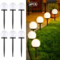 Solar LED Lights Outdoor 3 Pack /6 Pack Solar Globe Powered Garden Light Warm Light for Yard Patio Walkway Landscape In-Ground: 3  - 5 Days Free Delivery Only UK