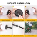 Solar LED Lights Outdoor 3 Pack /6 Pack Solar Globe Powered Garden Light Warm Light for Yard Patio Walkway Landscape In-Ground: 3  - 5 Days Free Delivery Only UK - Image 5