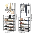 Shoe Hat Rack Clothes Hanger Multi-Layer Shoe Rack Doorway Organizer Floor-Standing Storage Rack: 3  - 5 Days Free Delivery Only UK - Image 6