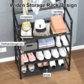 Shoe Hat Rack Clothes Hanger Multi-Layer Shoe Rack Doorway Organizer Floor-Standing Storage Rack: 3  - 5 Days Free Delivery Only UK - Image 4