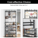 Shoe Hat Rack Clothes Hanger Multi-Layer Shoe Rack Doorway Organizer Floor-Standing Storage Rack: 3  - 5 Days Free Delivery Only UK - Image 2