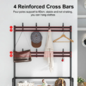 Shoe Hat Rack Clothes Hanger Multi-Layer Shoe Rack Doorway Organizer Floor-Standing Storage Rack: 3  - 5 Days Free Delivery Only UK - Image 5