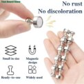 Neodymium Magnetic Pushpins Metal Strong Magnets Whiteboard Fridge Thumbtack Durable Power Magnet Push Pins for Office School: 3  - 5 Days Free Delivery Only UK - Image 3