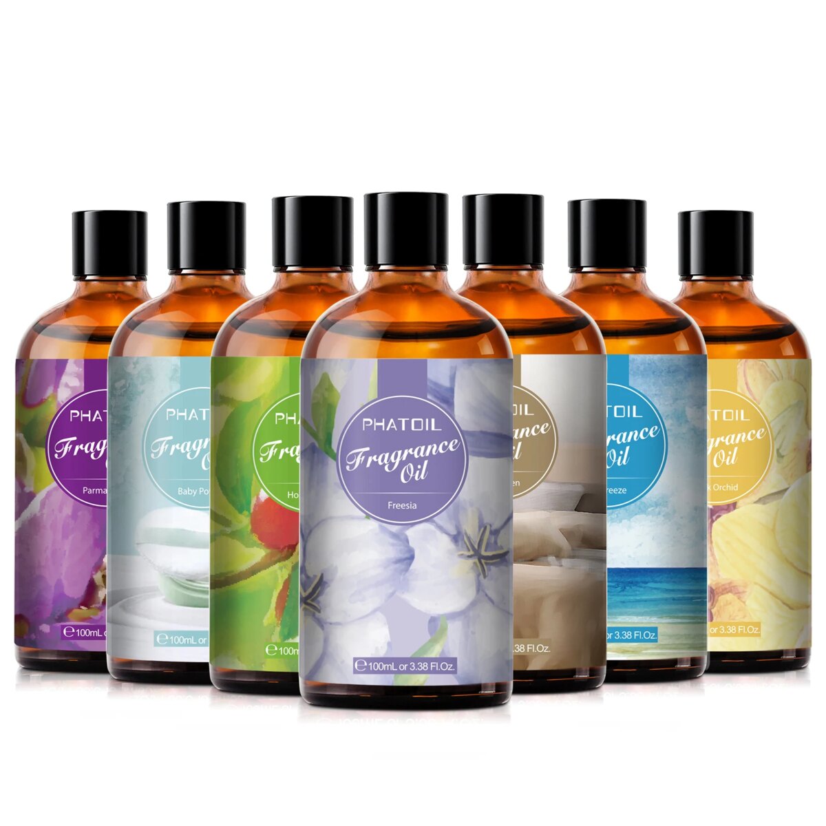 PHATOIL 100ml  White Musk Fragrance Essential Oil  Fresh Linen Honeysuckle Peach Orange Blossom for Aroma Candle Soap Making: 3  - 5 Days Free Delivery Only UK - Image 1