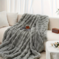 [Cozy|Faux Rabbit] Soft, Warm, 1pc Cozy Faux Rabbit Fleece Blanket | Throw for Bedroom, Guest Room, Living Room, Student Dormitory: 3  - 5 Days Free Delivery Only UK - Image 2