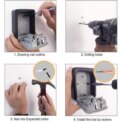 Wall Mounted Safe, 4 Combination Safe Outdoor Security Key Lock Box: 3  - 5 Days Free Delivery Only UK - Image 3