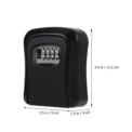 Wall Mounted Safe, 4 Combination Safe Outdoor Security Key Lock Box: 3  - 5 Days Free Delivery Only UK - Image 2