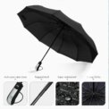 10 Ribs Strong Aluminium Windproof Anti-UV Umbrella Automatic Open Close Folding Umbrella Travel Rain Men Women Umbrellas: 3  - 5 Days Free Delivery Only UK - Image 5